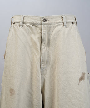 [26SS 预购] 花朵拼布复古休闲运动裤