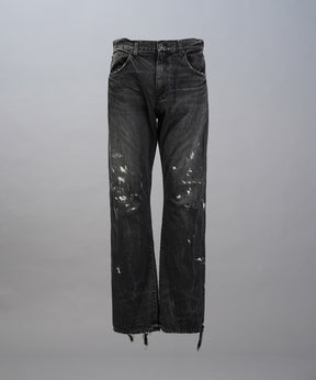 【26SS PRE-ORDER】【Vintage Style Denim Fabric】Semi-flared Denim Pants