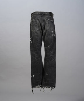 【26SS PRE-ORDER】【Vintage Style Denim Fabric】Semi-flared Denim Pants