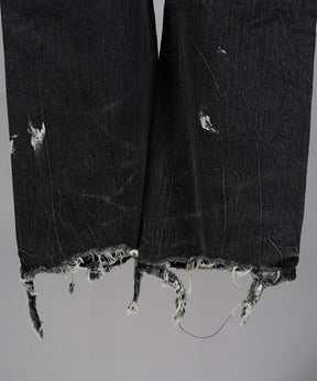 【26SS PRE-ORDER】【Vintage Style Denim Fabric】Semi-flared Denim Pants