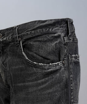 【26SS PRE-ORDER】【Vintage Style Denim Fabric】Semi-flared Denim Pants