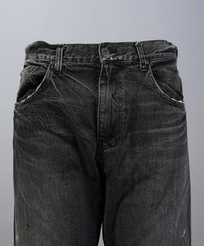 【26SS PRE-ORDER】【Vintage Style Denim Fabric】Semi-flared Denim Pants