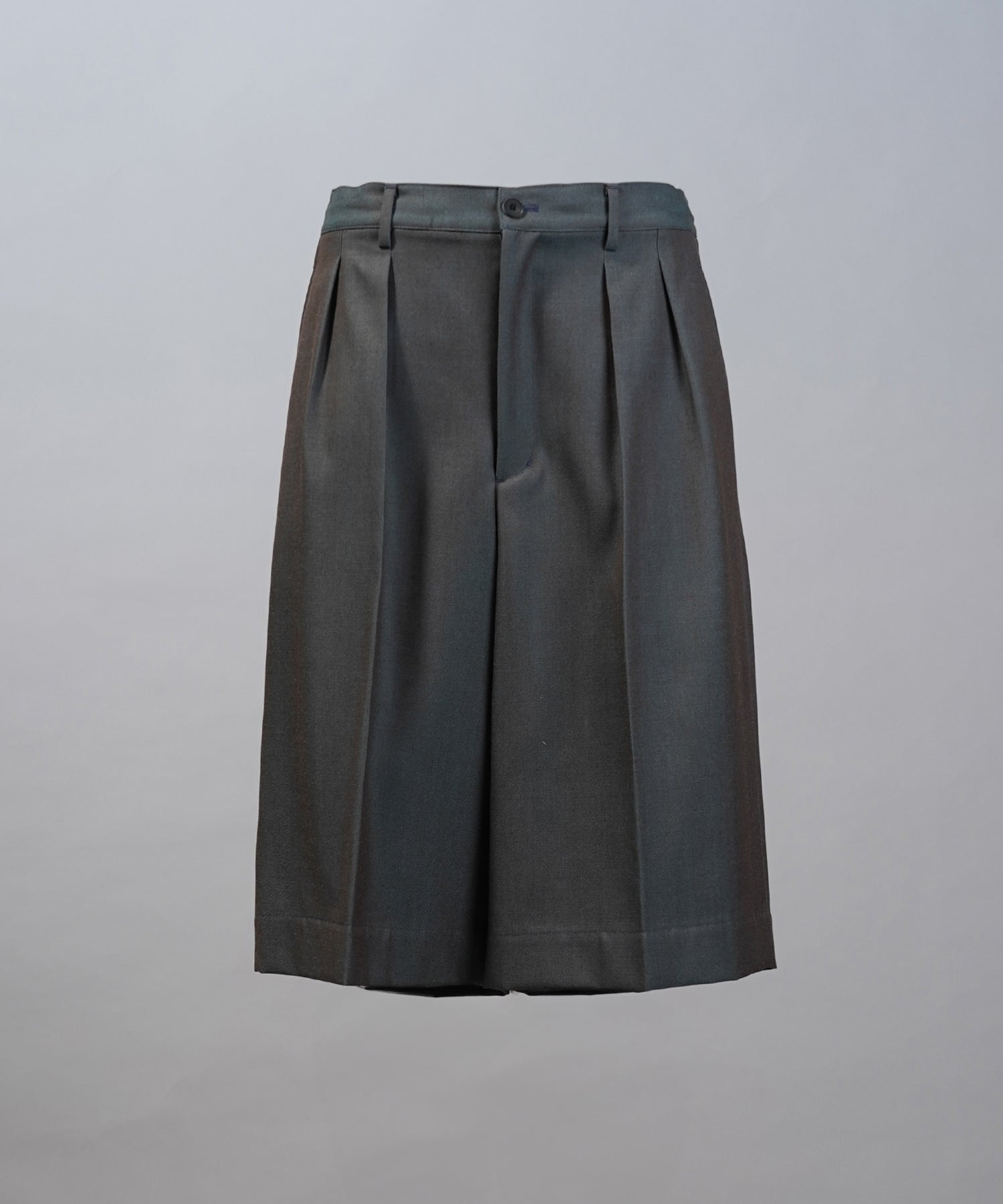 4 Colors Chambray Washable Wool Prime-Wide Shorts