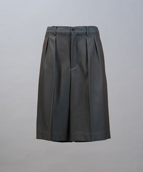4 Colors Chambray Washable Wool Prime-Wide Shorts