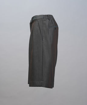 4 Colors Chambray Washable Wool Prime-Wide Shorts