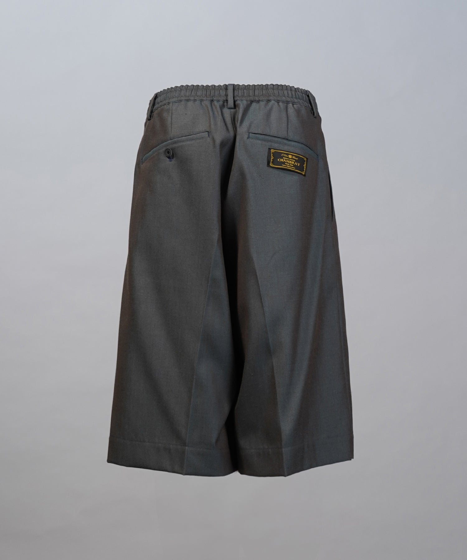 4 Colors Chambray Washable Wool Prime-Wide Shorts