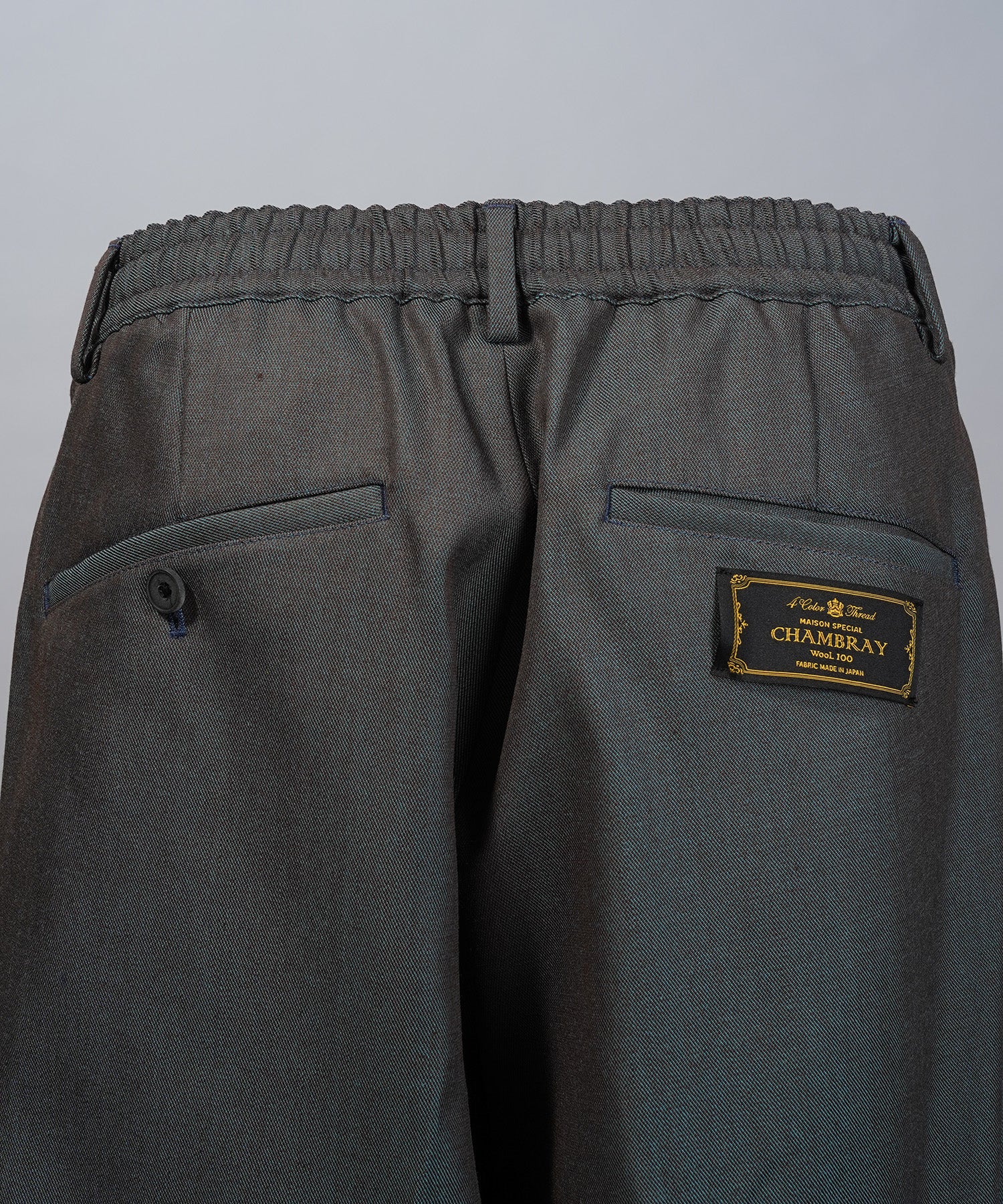 4 Colors Chambray Washable Wool Prime-Wide Shorts