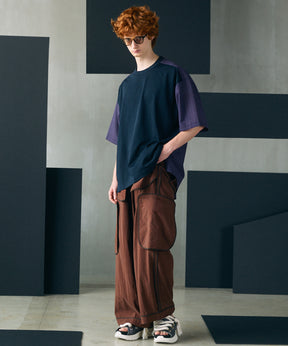 [26SS PRE-ORDER]Birdseye Jersey Mesh Prime-Over Henry Neck Short-sleeved T-shirt