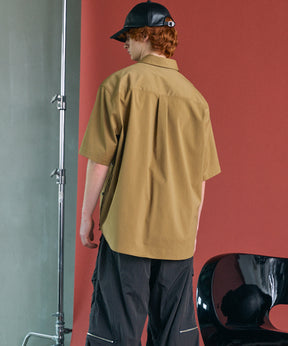 [26SS PRE-ORDER] Airy Striped Gabardine Prime-Over Short-sleeved Shirt