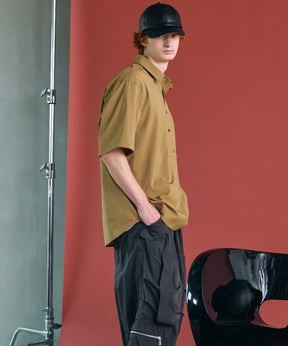 [26SS PRE-ORDER] Airy Striped Gabardine Prime-Over Short-sleeved Shirt