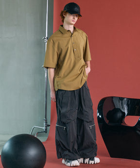 [26SS PRE-ORDER] Airy Striped Gabardine Prime-Over Short-sleeved Shirt
