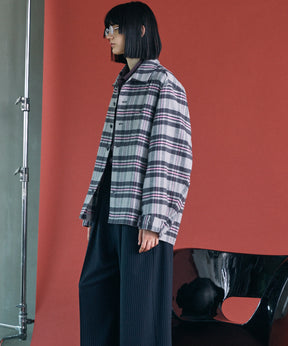 [26AW PRE-ORDER] [Italian dead stock fabric] Prime over regular collar shirt coat