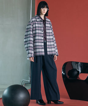 [26AW PRE-ORDER] [Italian dead stock fabric] Prime over regular collar shirt coat