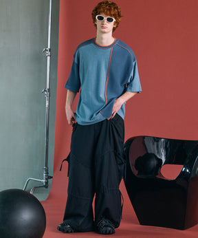 [26SS PRE-ORDER] Airy Striped Gabardine Prime-Wide Two-tuck Pants