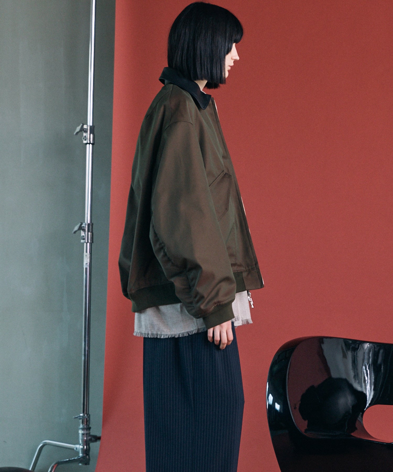 Different Materials Layering Prime-Over Trucker Jacket