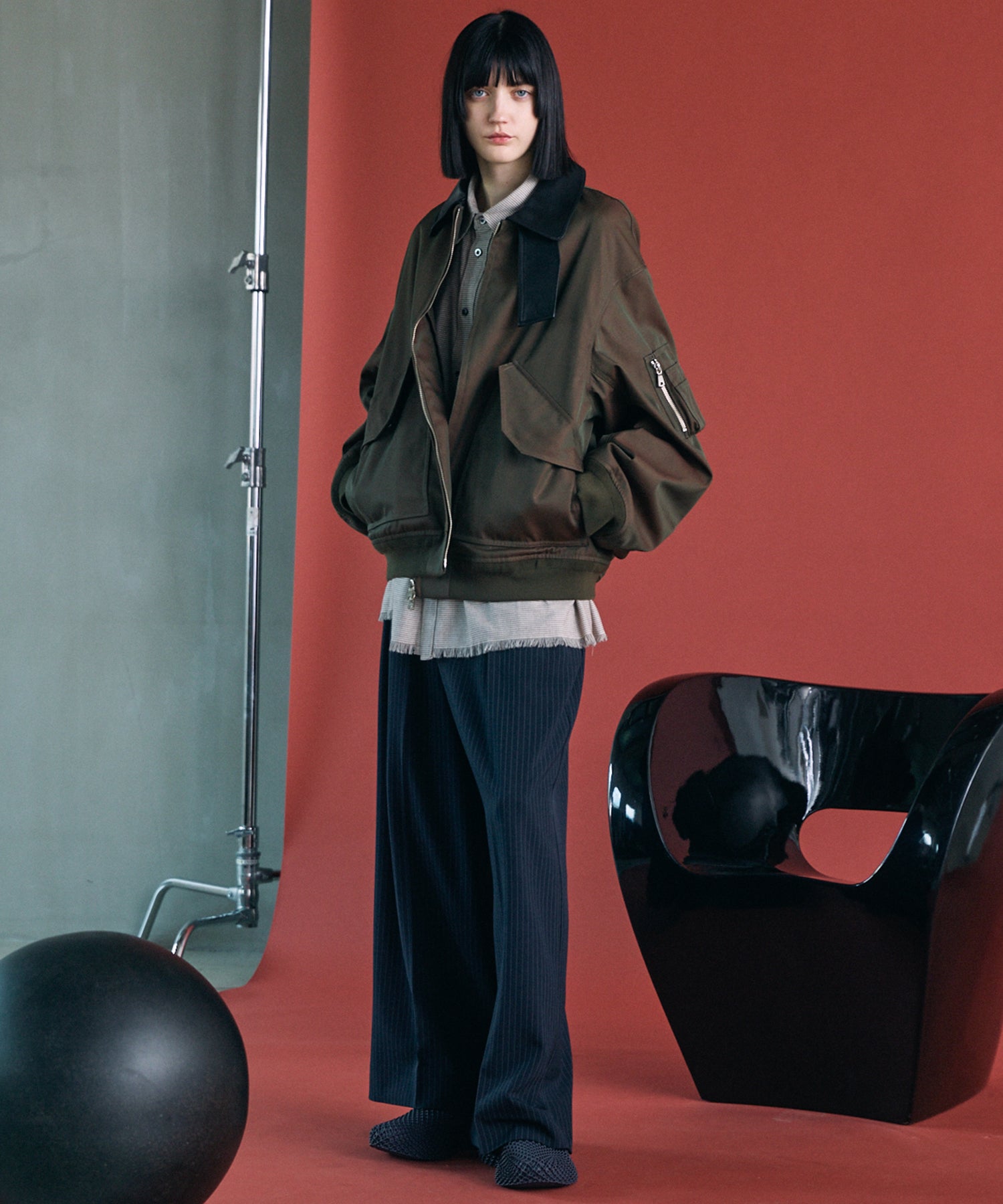 Different Materials Layering Prime-Over Trucker Jacket