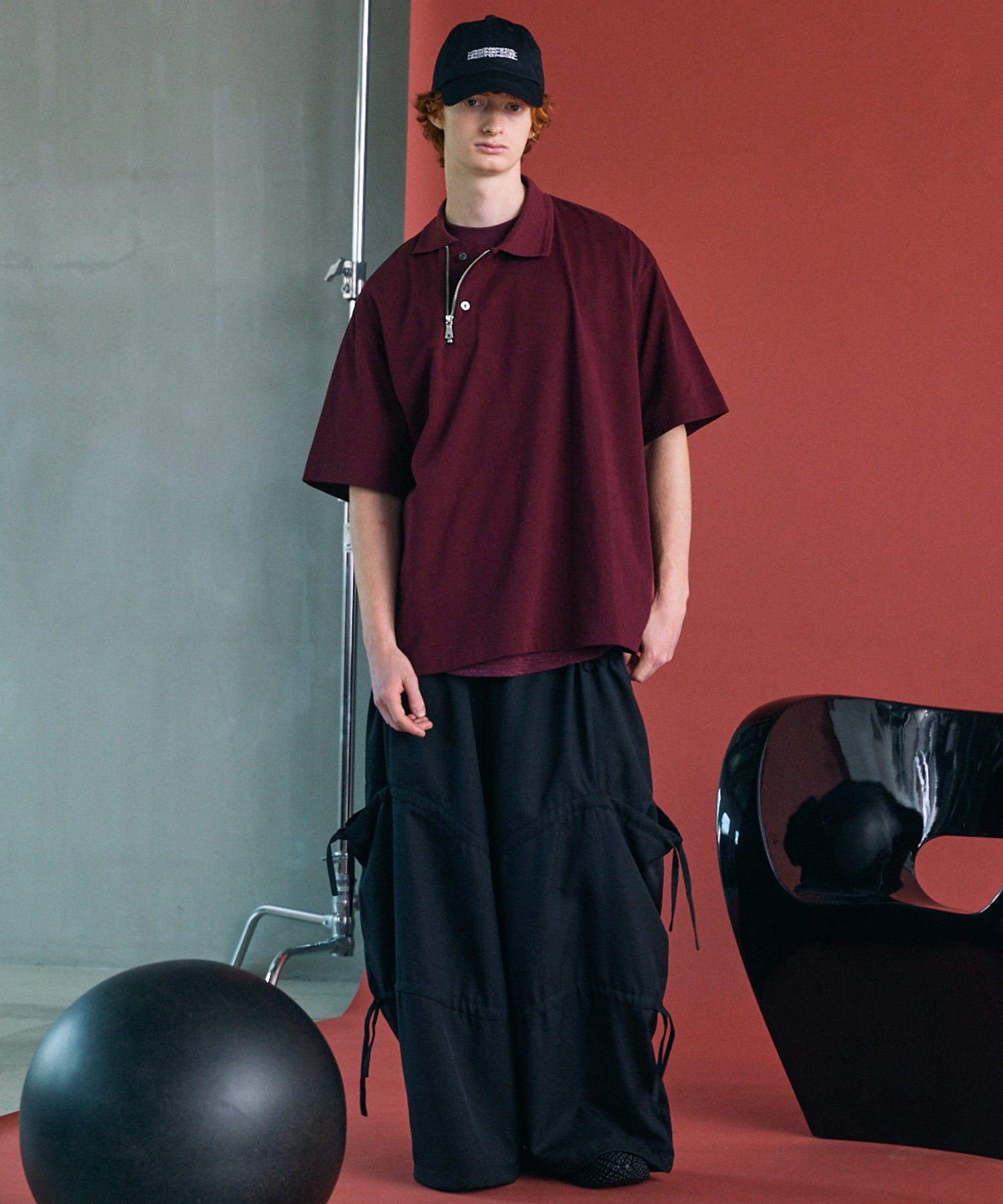 [26SS PRE-ORDER] Airy Striped Gabardine Prime-Wide Two-tuck Pants