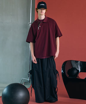 [26SS PRE-ORDER] Airy Striped Gabardine Prime-Wide Two-tuck Pants