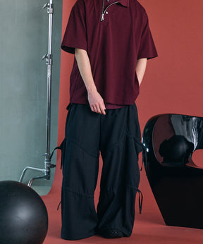 [26SS PRE-ORDER] Airy Striped Gabardine Prime-Wide Two-tuck Pants