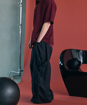 [26SS PRE-ORDER] Airy Striped Gabardine Prime-Wide Two-tuck Pants