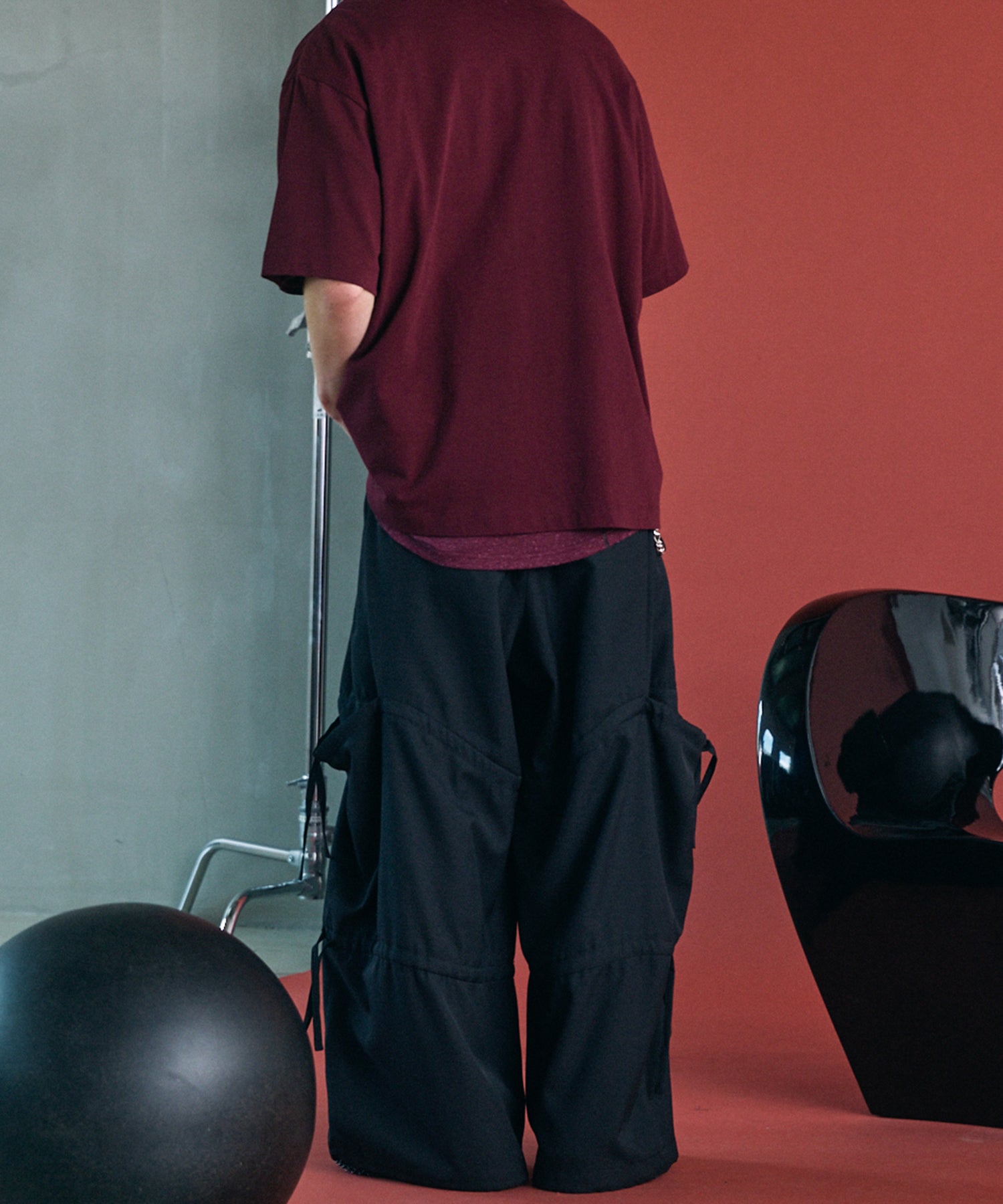 [26SS PRE-ORDER] Airy Striped Gabardine Prime-Wide Two-tuck Pants
