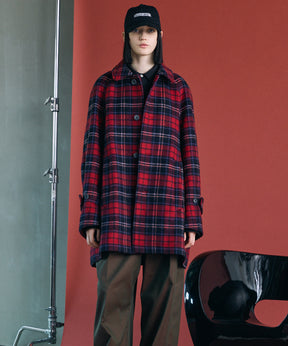 【26AW PRE-ORDER】【イタリアンデッドストックファブリック】プライムオーバーラグランスリーブハーフコート