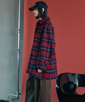 【26AW PRE-ORDER】【イタリアンデッドストックファブリック】プライムオーバーラグランスリーブハーフコート