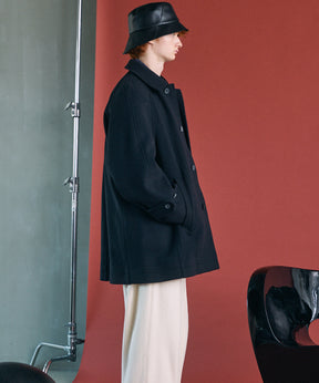 【26AW PRE-ORDER】【イタリアンデッドストックファブリック】プライムオーバーラグランスリーブハーフコート