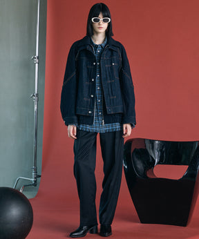 [Italian Dead Stock Fabric] Prime-Over Regular Collar Long Sleeve Shirt