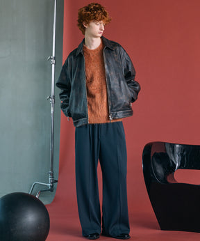 【26AW PRE-ORDER】シャギーニットプライムオーバークルーネックセーター