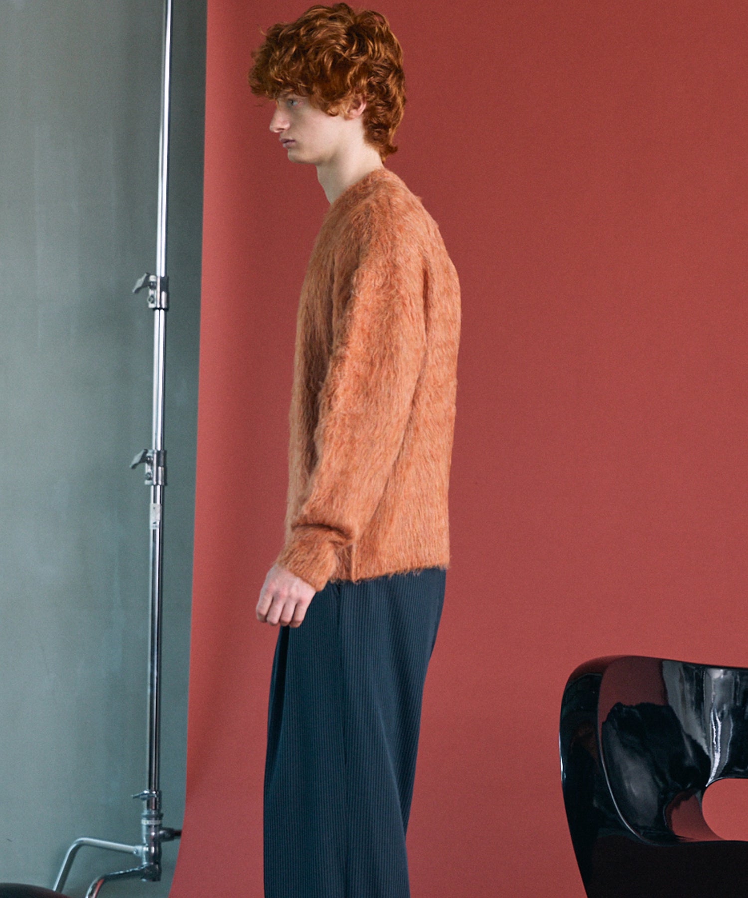 【26AW PRE-ORDER】シャギーニットプライムオーバークルーネックセーター