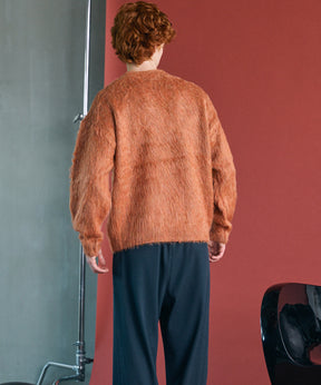 【26AW PRE-ORDER】シャギーニットプライムオーバークルーネックセーター