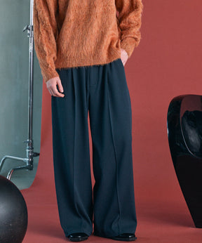 Omega Rib Pin Tuck Prime-Wide Pants