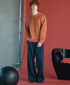 【26AW PRE-ORDER】シャギーニットプライムオーバークルーネックセーター