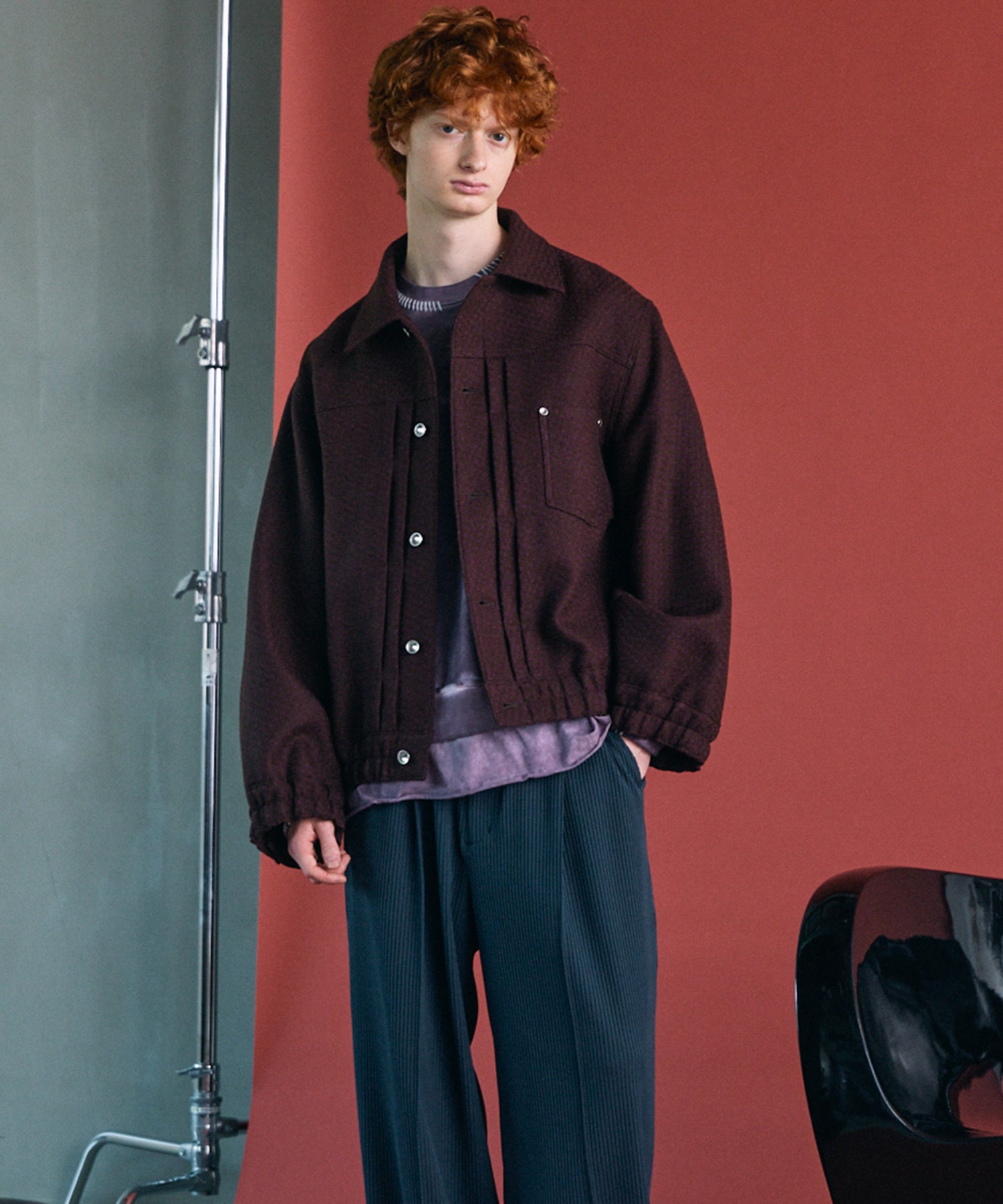 【26AW PRE-ORDER】【イタリアンデッドストックファブリック】プライムオーバートラッカージャケット