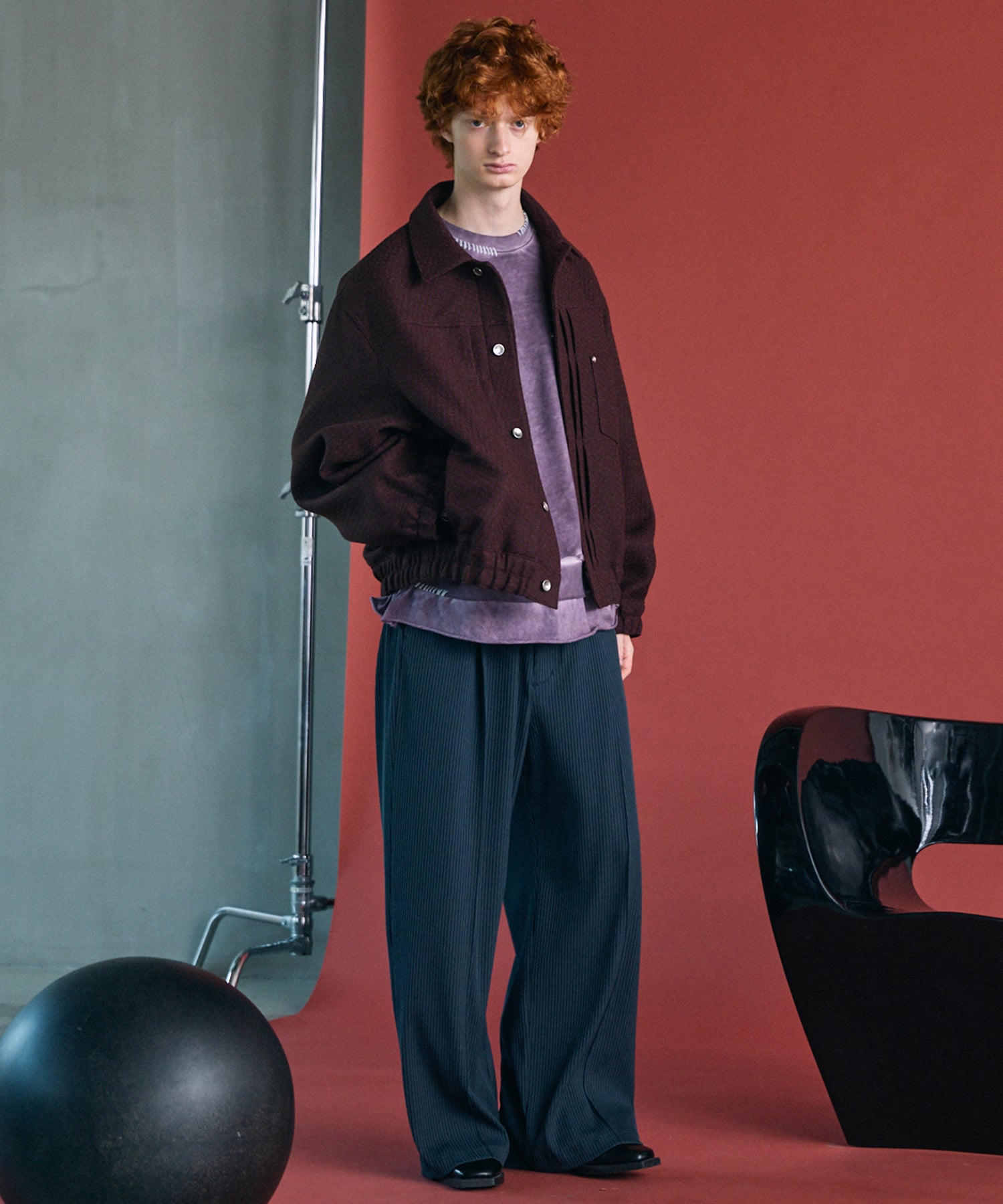 【PRE-ORDER】Heavy-Weight Sweat Embroidery Damage Over-Dye Crew Neck Pullover