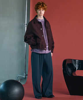 【PRE-ORDER】Heavy-Weight Sweat Embroidery Damage Over-Dye Crew Neck Pullover