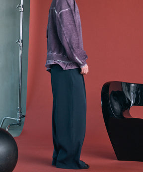 Omega Rib Pin Tuck Prime-Wide Pants