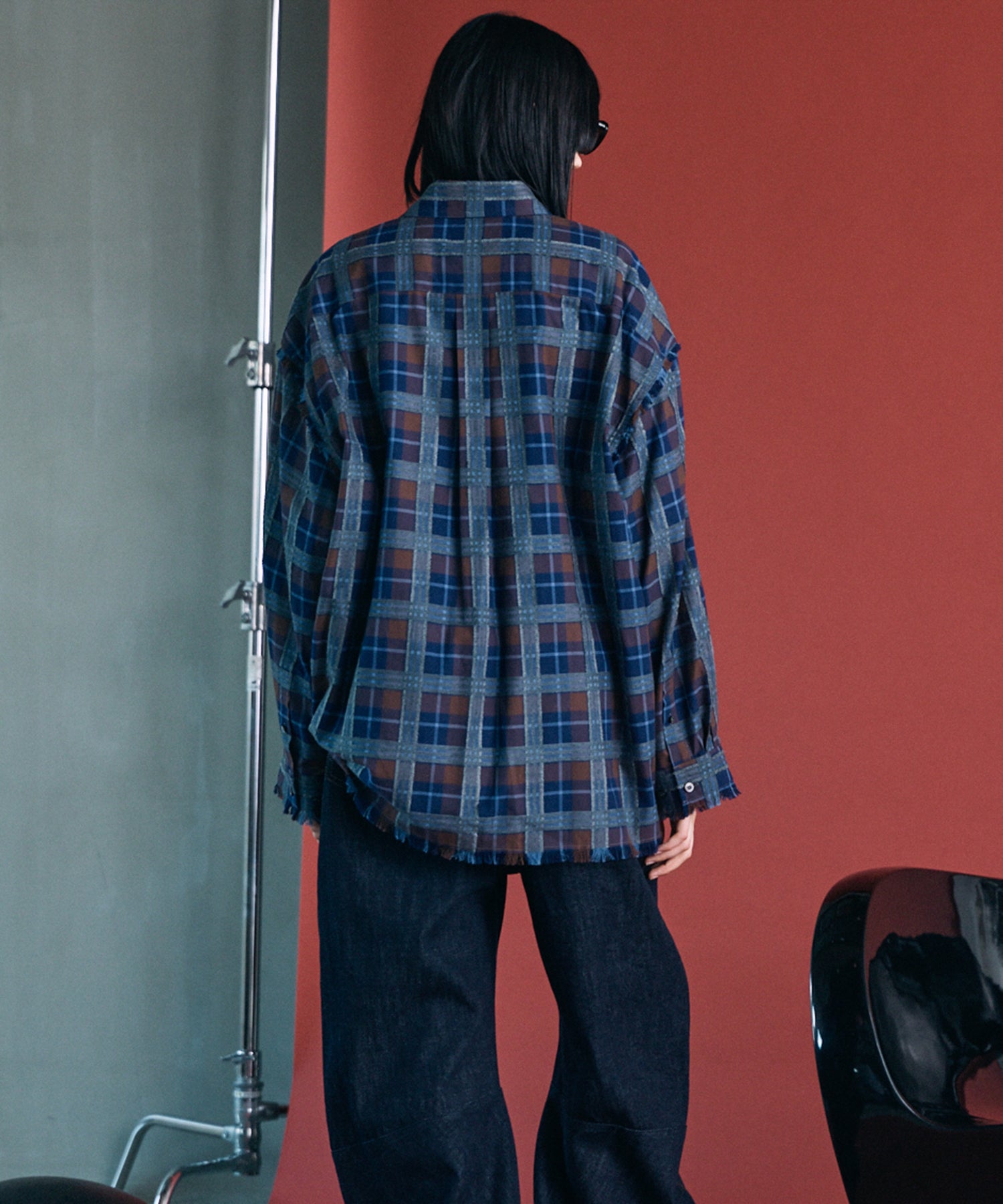 [Italian Dead Stock Fabric] Prime-Over Regular Collar Long Sleeve Shirt