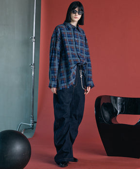 [Italian Dead Stock Fabric] Prime-Over Regular Collar Long Sleeve Shirt