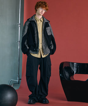【26AW PRE-ORDER】Banana Curve Silhouette Prime-Wide Cargo Trousers