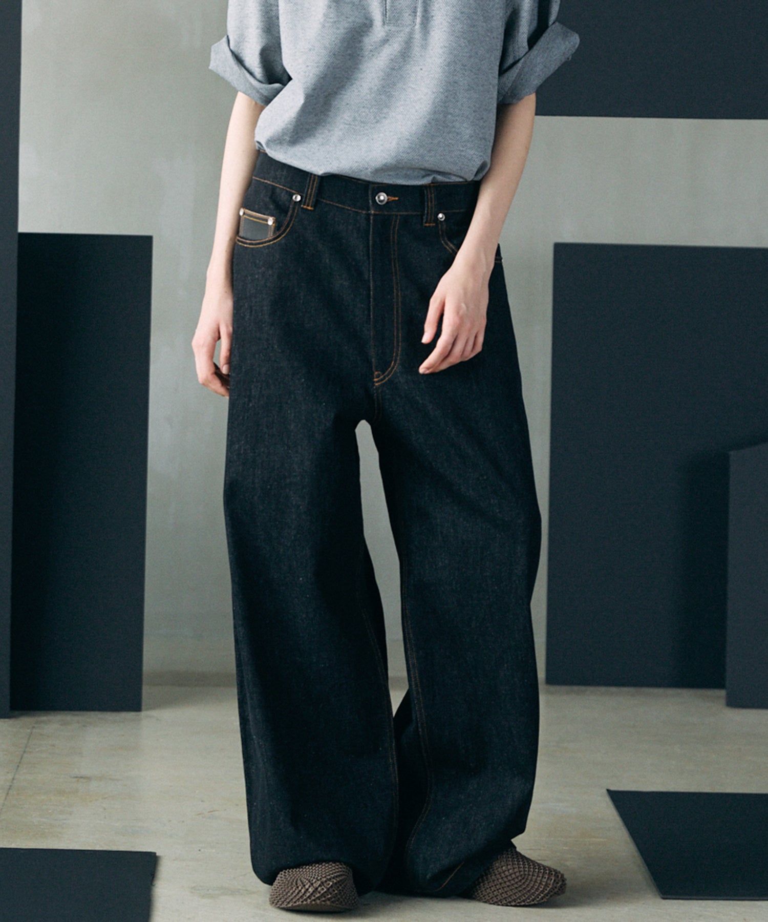 12.5oz Rigid Denim Prime-Wide Pants
