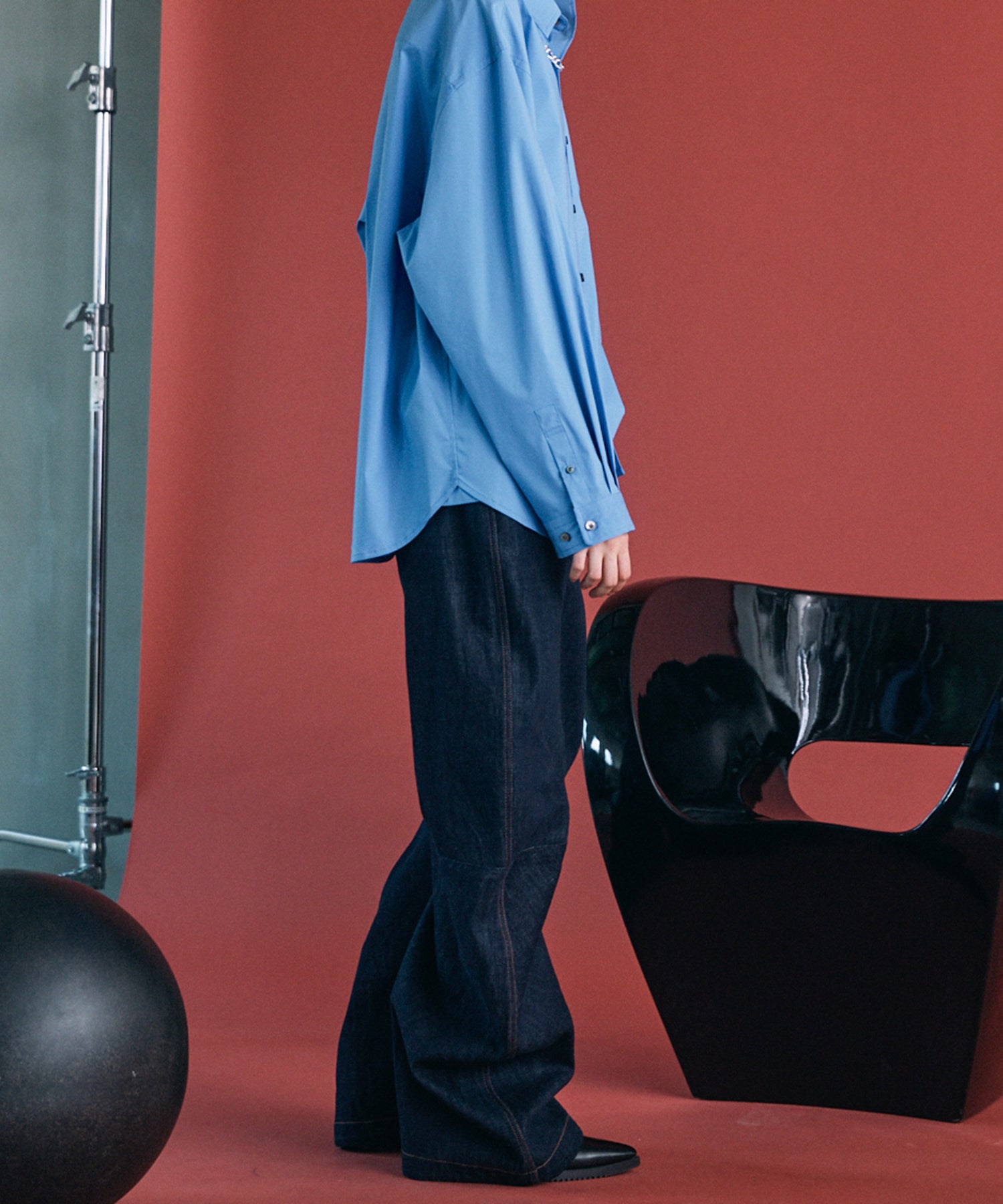 【26AW PRE-ORDER】Banana Curve Silhouette Prime-Wide Denim Pants