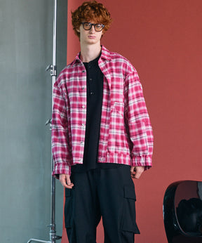 [Italian Dead Stock Fabric] Prime-Over Regular Collar Long Sleeve Shirt