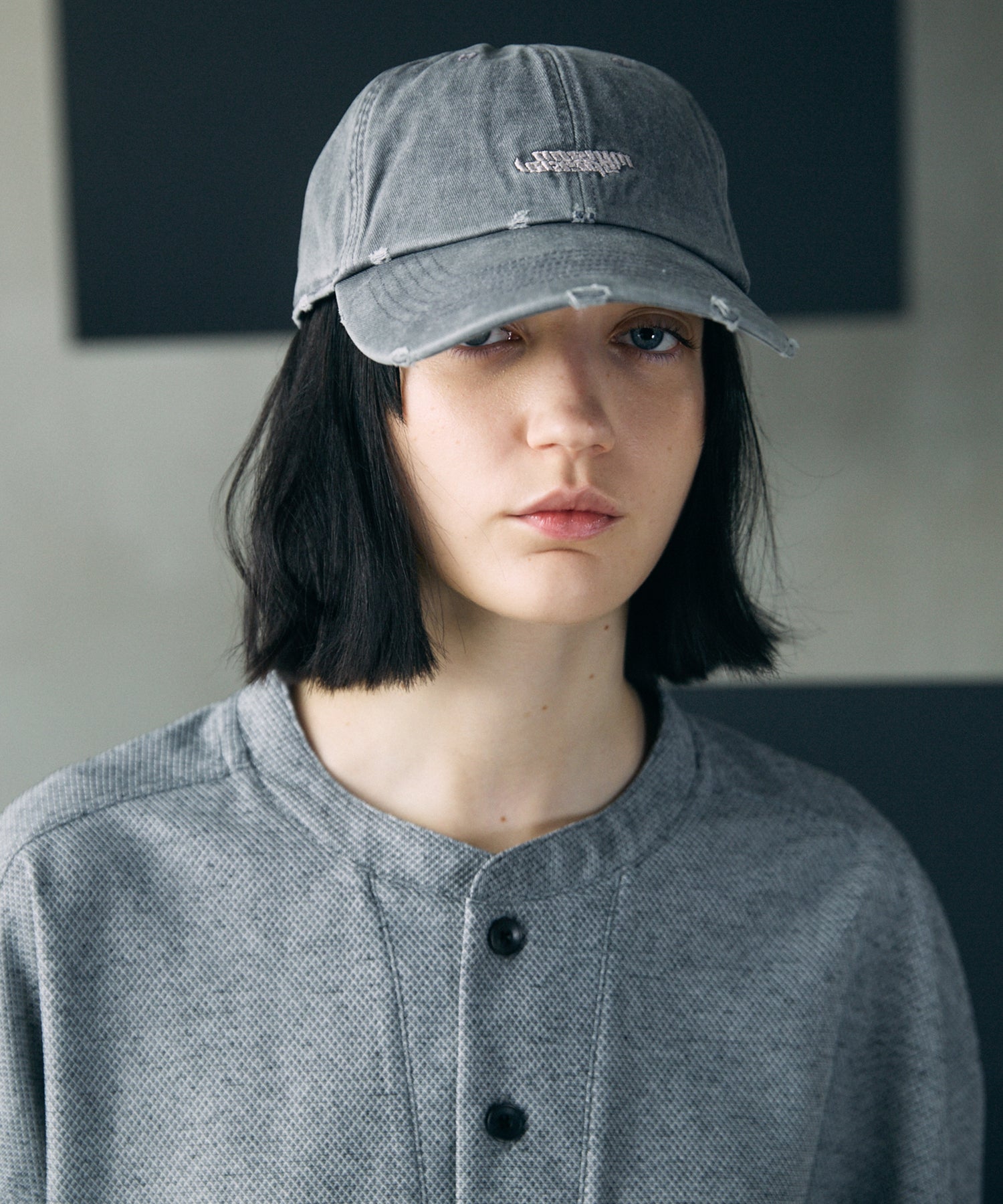 Chemical Over-Dye Reverse Logo Damage Cap