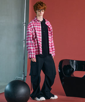[Italian Dead Stock Fabric] Prime-Over Regular Collar Long Sleeve Shirt
