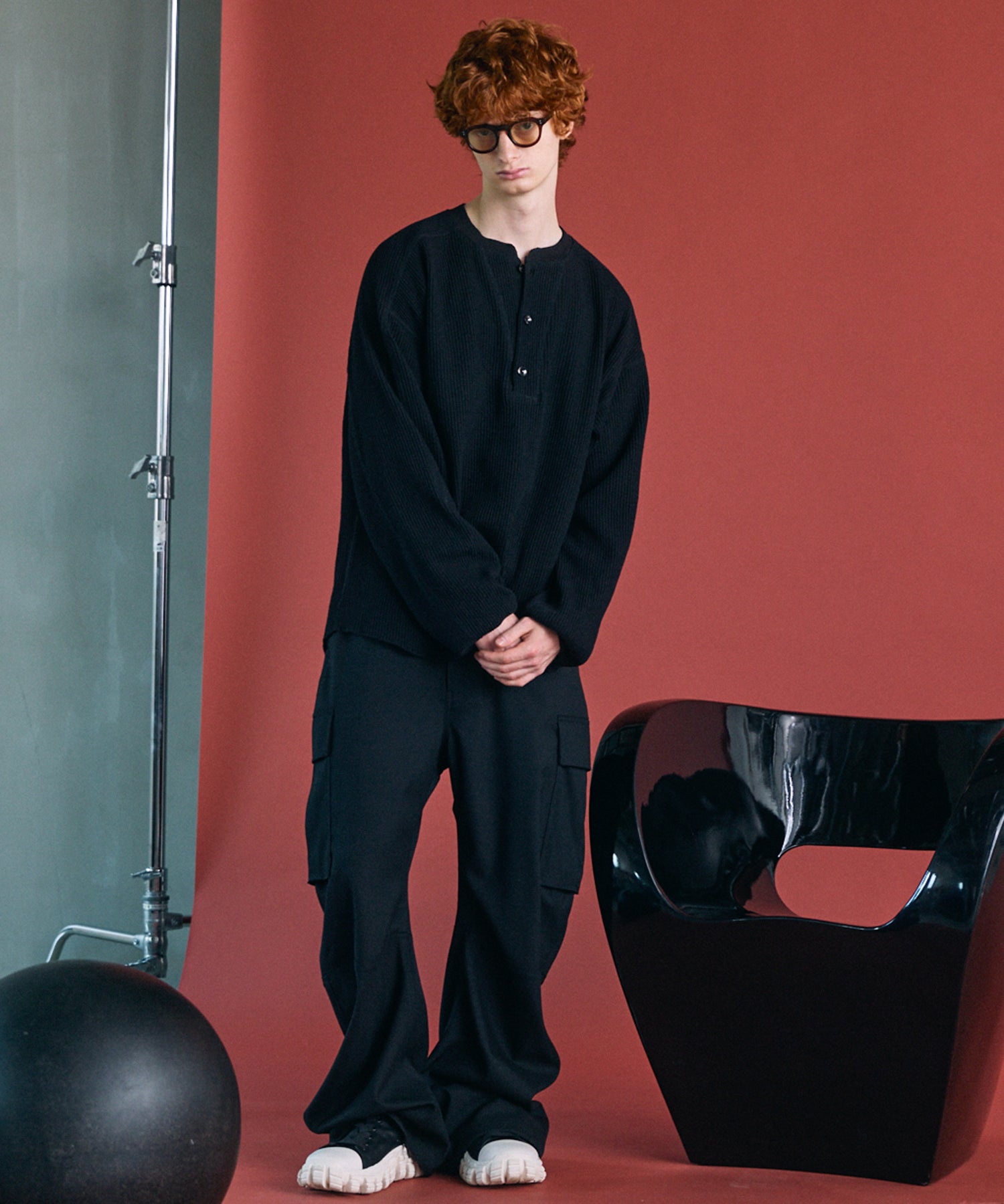 【26AW PRE-ORDER】Banana Curve Silhouette Prime-Wide Cargo Trousers