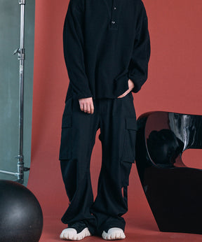 【26AW PRE-ORDER】Banana Curve Silhouette Prime-Wide Cargo Trousers