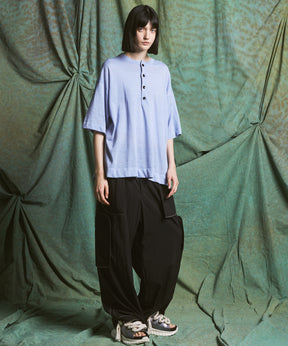 [26SS PRE-ORDER] Airy Striped Gabardine Prime-Wide Two-tuck Pants