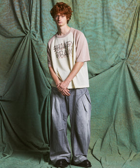 3D Cut Prime-Wide Gathered Denim Pants